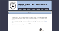 Desktop Screenshot of bostonterrierclubct.com